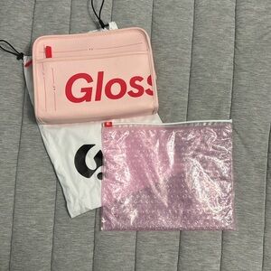 Glossier makeup bags